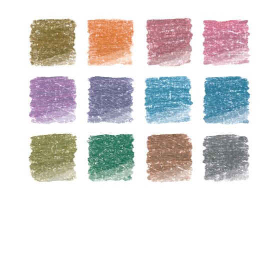 Crayons de couleur STAEDTLER &laquo; Metallic &raquo;, 12 couleurs
