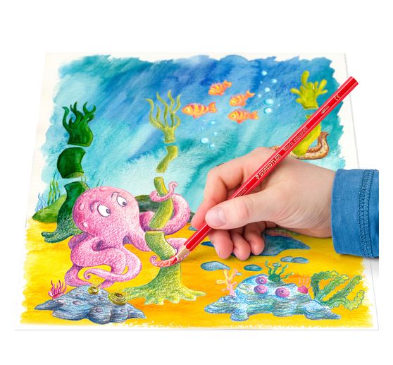Crayons de couleur effa&ccedil;ables STAEDTLER &laquo; Noris erasable &raquo;