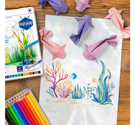 Crayons aquarellables STAEDTLER &laquo; Design Journey &raquo; dans un &eacute;tui en m&eacute;tal