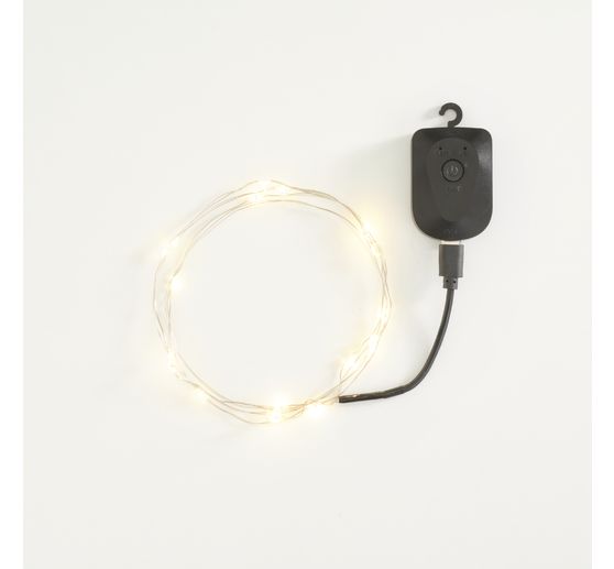 Guirlande lumineuse micro-LED, rechargeable, 20 LED