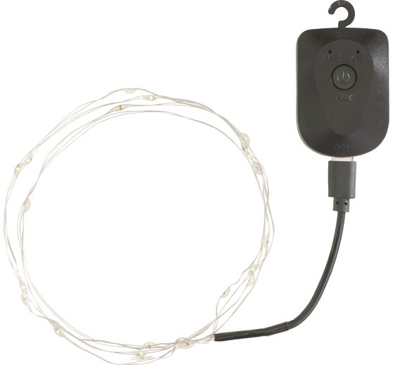 Guirlande lumineuse micro-LED, rechargeable, 20 LED