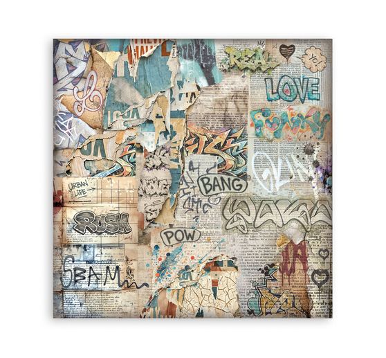 Bloc de papier scrapbooking Stamperia &laquo; Furry Friends 2 Backgroundss &raquo;