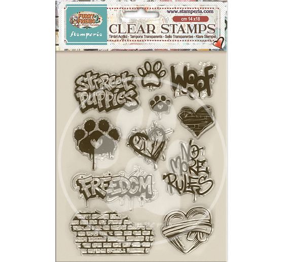 Tampons Clear Stamps Stamperia &laquo; Furry Friends 2 &raquo;