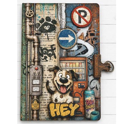 Pochoir Stamperia &laquo; Furry Friends 2 - Graffiti &raquo;, 20 x 25 cm