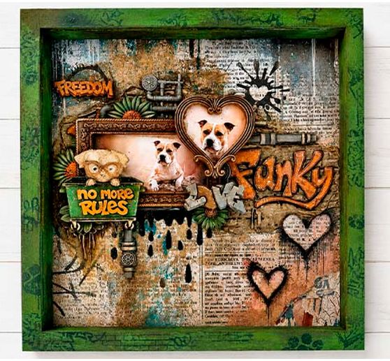 Moule en silicone A5 Stamperia &laquo; Furry Friends 2 - Dogs &raquo;