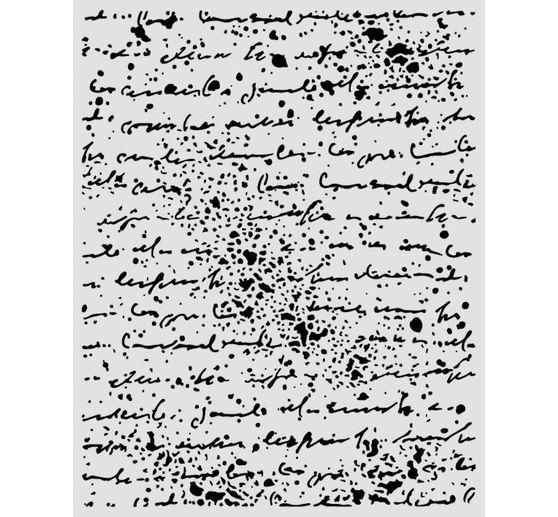 Stamperia Stencil "Cosmos - Handwriting", 20 x 25 cm