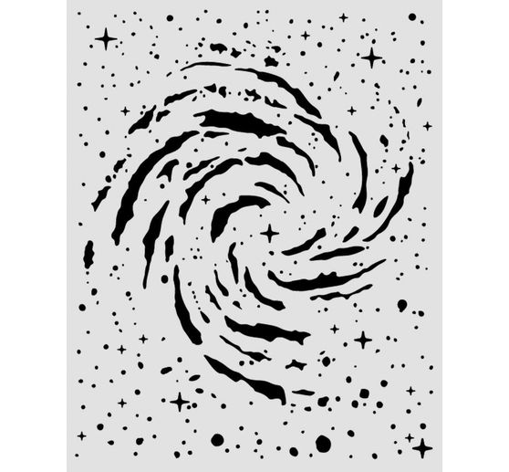 Stamperia Stencil "Cosmos - Swirling Nebula", 20 x 25 cm