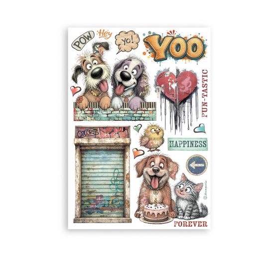 Washi pad Stamperia &laquo; Furry Friends 2 &raquo;