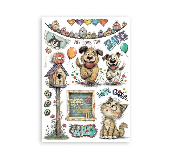 Washi pad Stamperia &laquo; Furry Friends 2 &raquo;