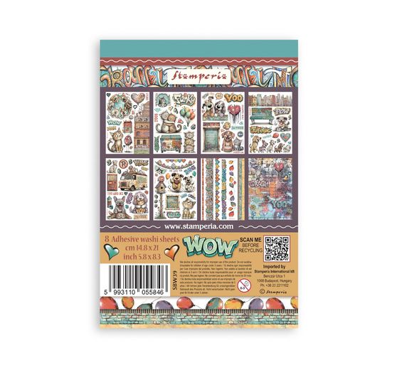 Washi pad Stamperia &laquo; Furry Friends 2 &raquo;