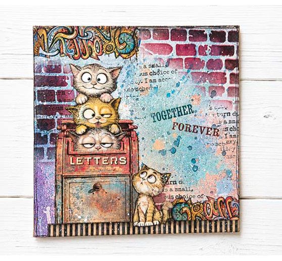 Assortiment de Rub On Stamperia &laquo; Furry Friends 2 &raquo;