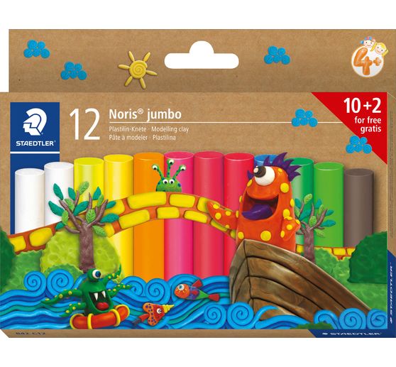 STAEDTLER Modelling clay "Noris Jumbo", 12 colours