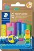 P&acirc;te &agrave; modeler STAEDTLER &laquo; Noris jumbo - Glitter &raquo;, 6 couleurs