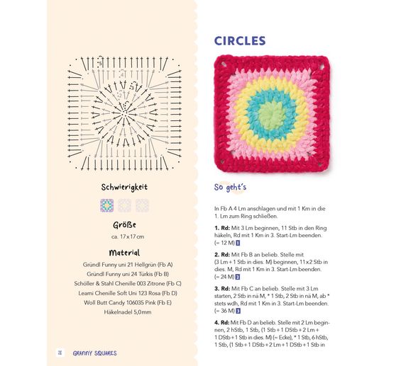 Livre &laquo; Granny Squares - soft & cosy &raquo;