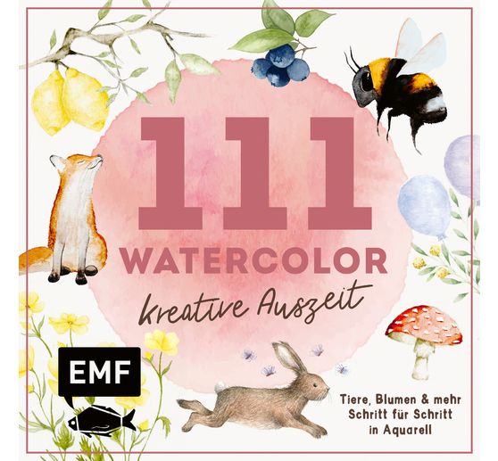Livre &laquo; 111 Watercolor - Kreative Auszeit &raquo;