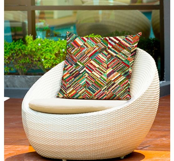 Tissu gobelin au m&egrave;tre &laquo; Geo-Patchwork &raquo;