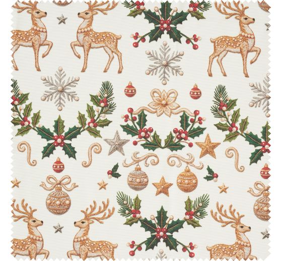 Cotton fabric "Rentier & Ilex", acrylic coated
