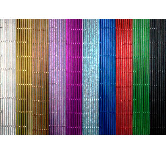 Carton ondul&eacute; de loisirs cr&eacute;atifs &laquo; Metallic &raquo;, 25 x 35 cm, 10 feuilles