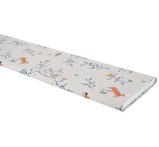 Cotton fabric "Animals in the forest"