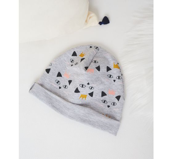 Tissu sweat au mètre « King cat »