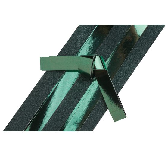 Bandes de papier « Paillettes, vert », 15 mm
