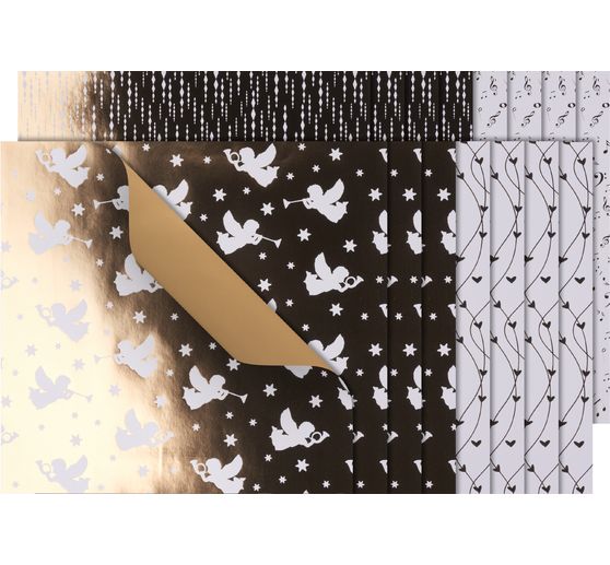 Papier de pliage « Gold Foil », 20 x 20 cm, 16 feuilles