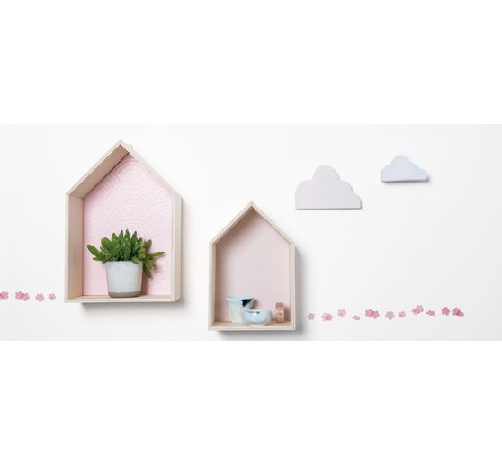 Etagères en bois « Maison », set de 2 