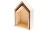 Wooden shelf "House", set of 2