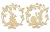 Décoration de fenêtre VBS « Lapin & lapine »