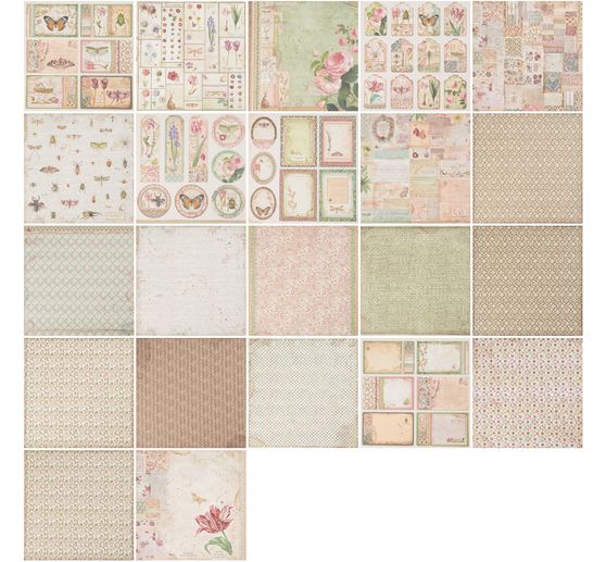 Bloc de papier scrapbooking « Spring Botanic »