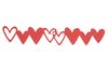 Punching template "Heart garland"