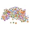 Set de perles lettres, rondes Pastel