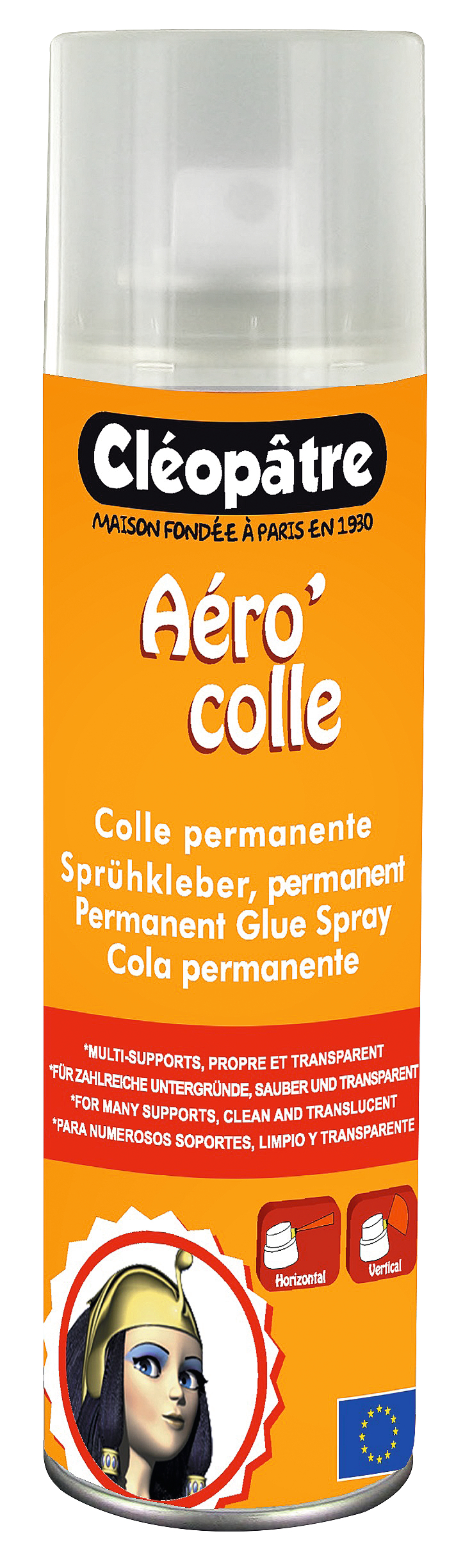 Cléopâtre Colle en Spray repositionnable pour Textile et Tissus