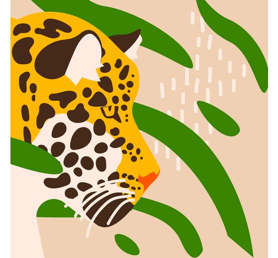 Serviette « Tête de léopard »
