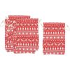 VBS Sacs en tissu "Scandic" Rouge/Naturel