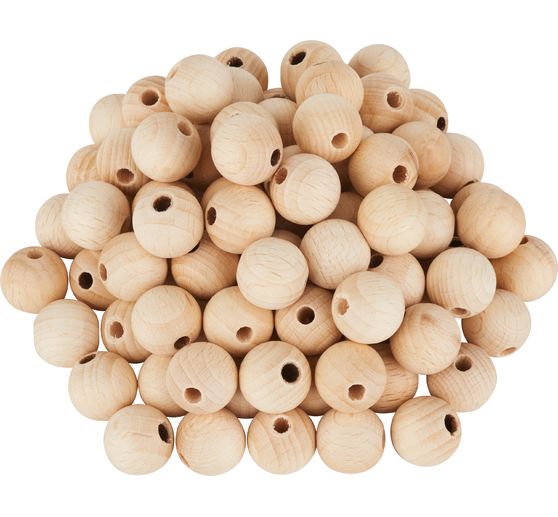 Perles en bois percées VBS « Ø 15 mm »