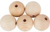 Perles en bois VBS « Ø 30 mm »