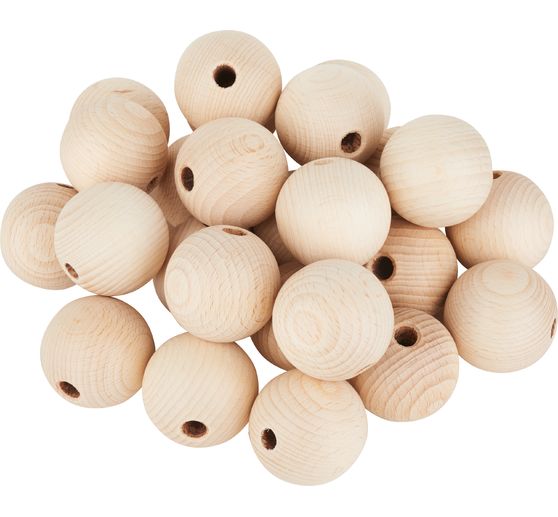 Perles en bois VBS « Ø 40 mm »