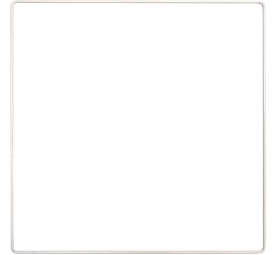 Rico Design Metal ring "Square", White