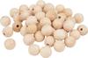 Perles en bois demi-percées VBS « Ø 10 mm »