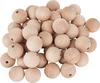 Perles en bois demi-percées VBS « Ø 20 mm »