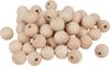 Perles en bois demi-percées VBS « Ø 25 mm »