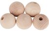 Perles en bois demi-percées VBS « Ø 35 mm »