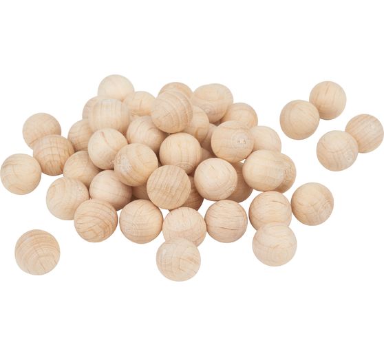 Perles en bois non percées VBS « Ø 10 mm »