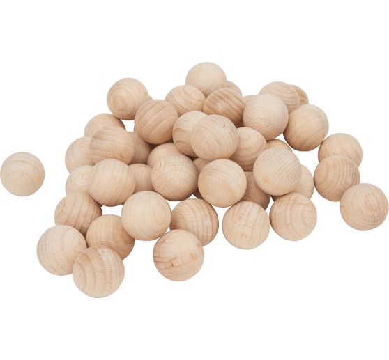 Perles en bois non percées VBS « Ø 20 mm »