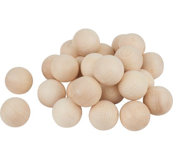 Perles en bois non percées VBS « Ø 40 mm »