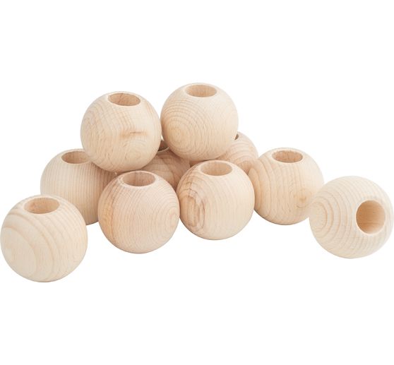 Boules en bois avec grand trou VBS « Ø 50 mm »
