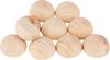 Demi-perles en bois non percées VBS, 10 pièces