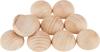 Demi-perles en bois non percées VBS, 10 pièces