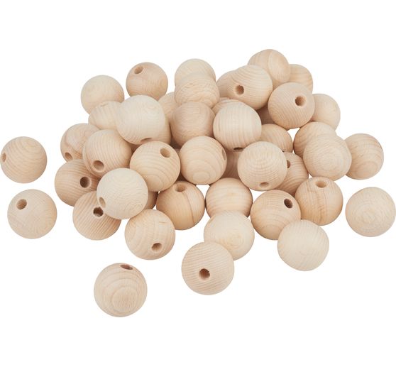 Perles en bois VBS « Ø 35 mm »